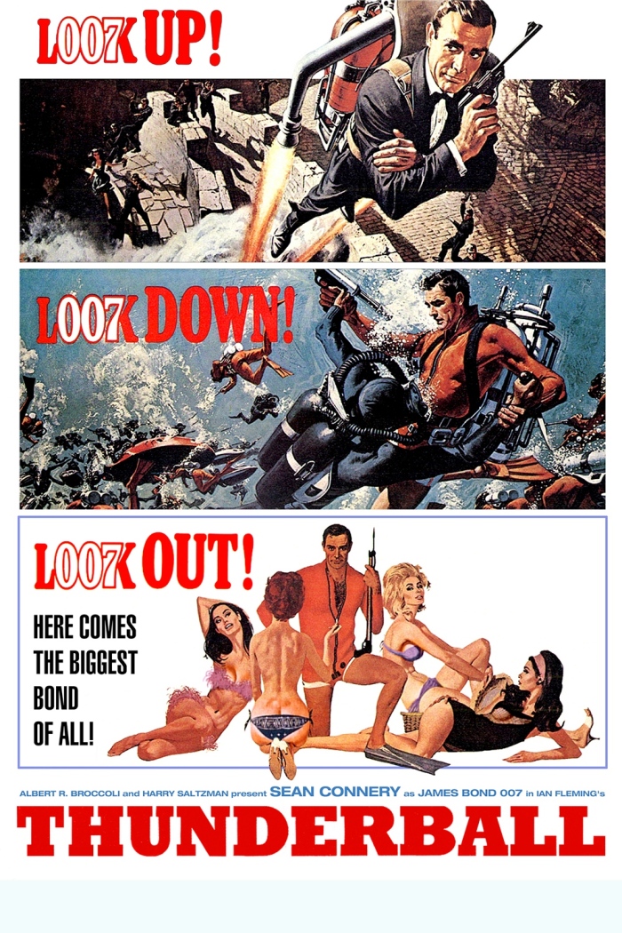 Thunderball's tri-panel poster in 1965